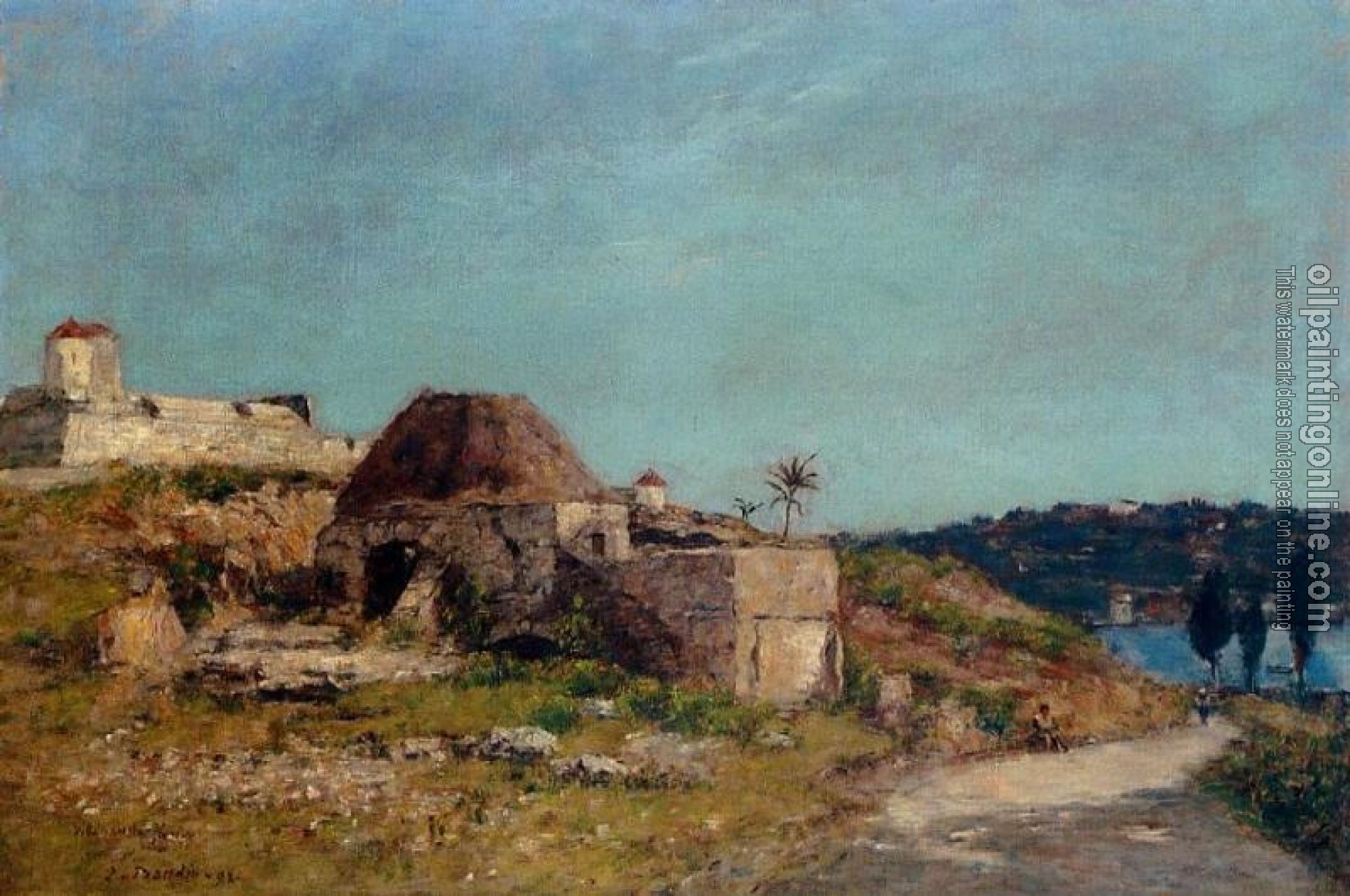 Boudin, Eugene - Villefranche, the Citadel